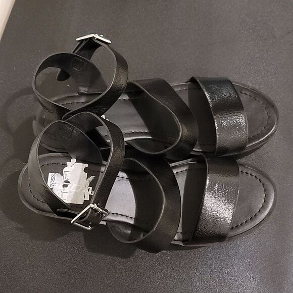 BRAND NEW SODA OPEN-TOE DOUBLE BAND ANKLE BUCKLE BLOCK HEEL PLATFORM SANDAL - Picture 5 of 15